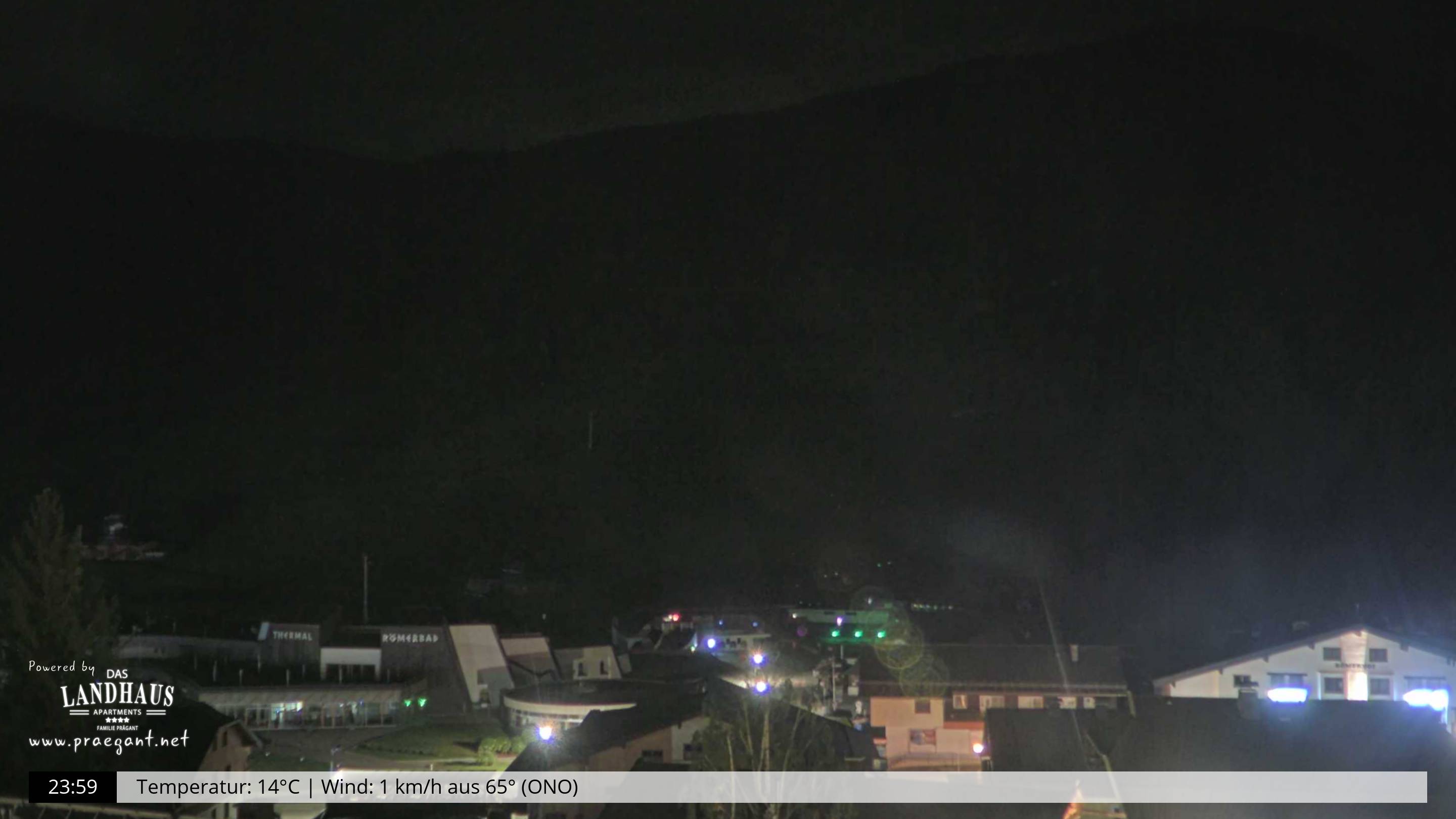 Live-Webcam Landhaus Apartments Prägant in Bad Kleinkirchheim, Kärnten – Blick auf Kaiserburgbahn, Flowtrail und Sommerrodelbahn