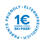 Oszczędzaj pieniądze w sposób przyjazny dla rodziców: Logo 1€ karnet narciarski dla dzieci w Bad Kleinkirchheim - Tanie ferie zimowe dla rodzin w Karyntii