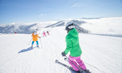 Skifahren_Familie © BRM - Mathias Praegant