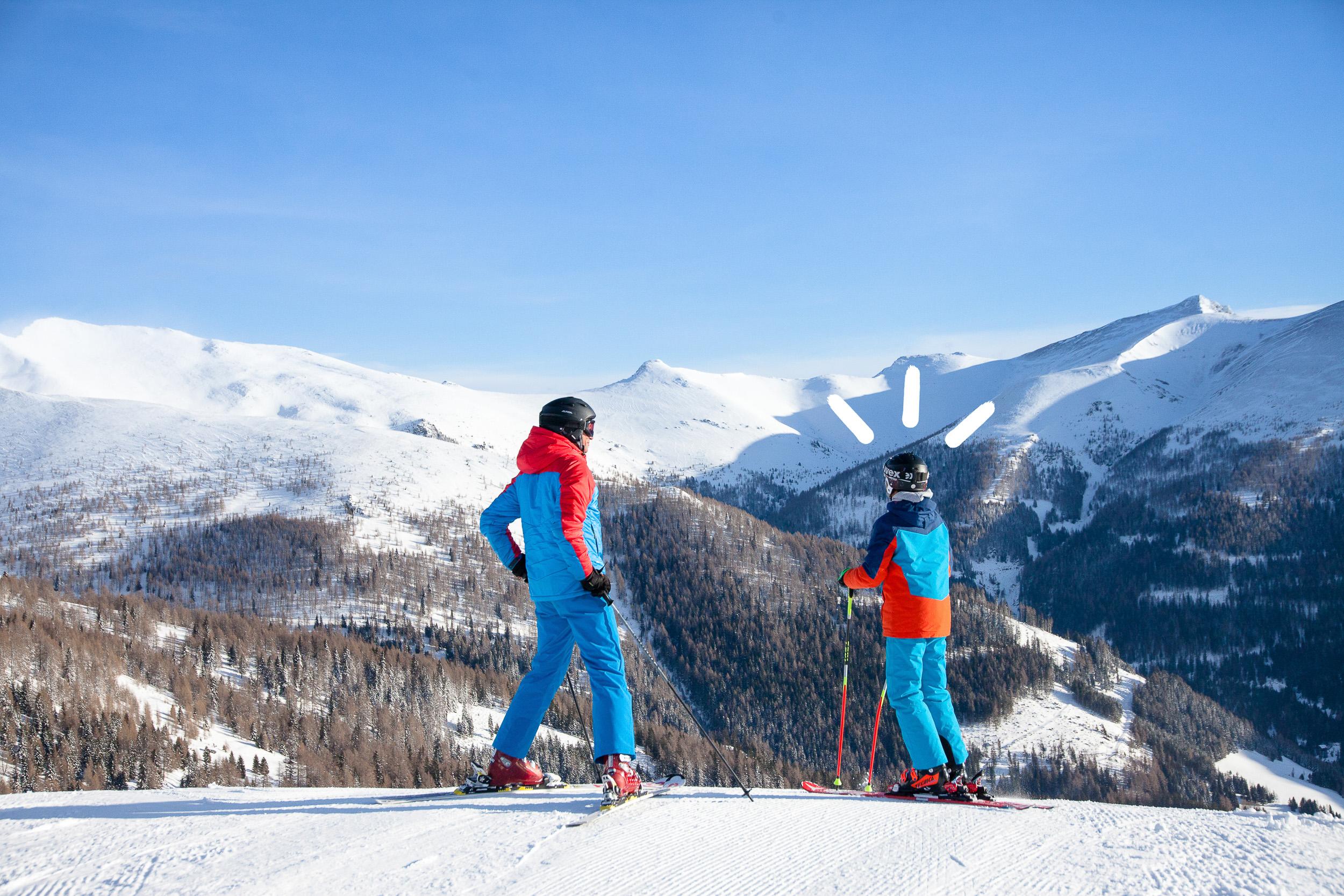 Winterurlaub in Bad Kleinkirchheim: Skifahren auf der Alpensüdseite von Österreich in Kärnten